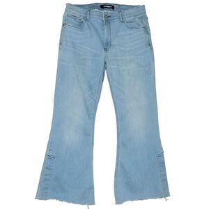 EXPRESS Stretch High Waist Bell Flare Light Wash Jean Size 12R